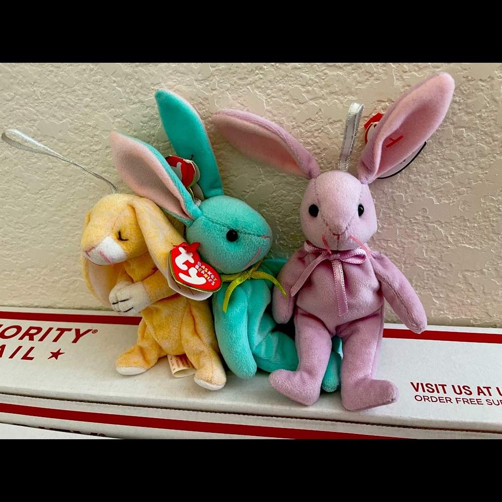 Three Beanie Rabbits
